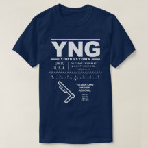 Youngstown Warren Aeroporto Regional YNG T-Shirt