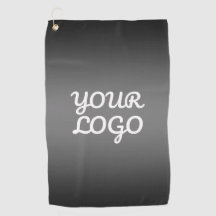 Your Logo & Modern Simple Ombre | Dark Gray