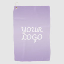 Your Logo & Modern Simple Ombre | Lavender