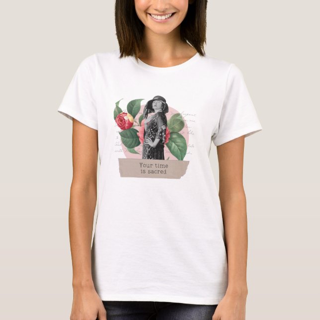 "Your time is sacred" T-Shirt (Frente)