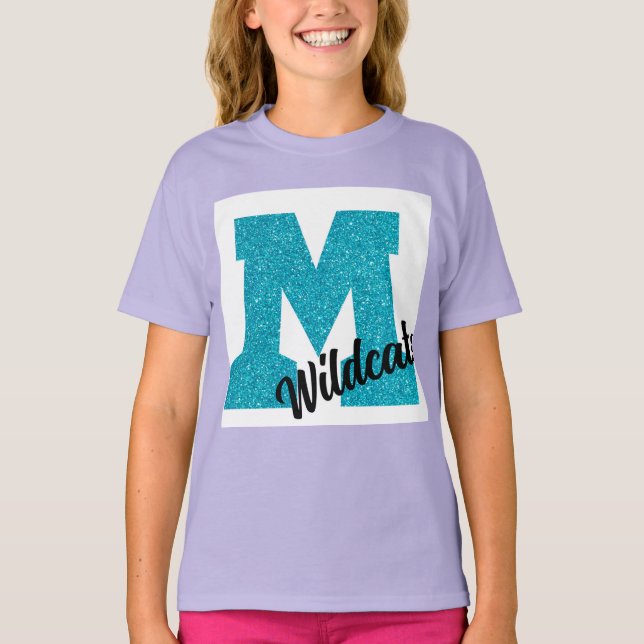 Youth Mohave Wildcats - Camisa Glitter 'M' (Frente)