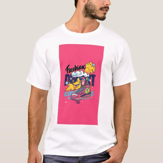 youthful, modern, and vibrant t-shirt design (Frente)
