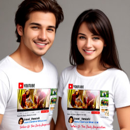 Youtube canal promo Cartão de visita T-Shirt