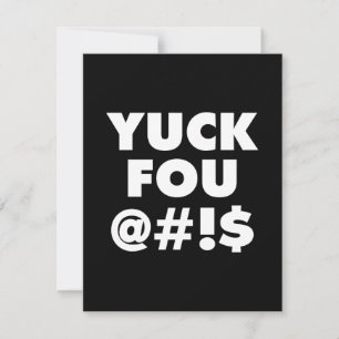 Yuck Fou, design de tipografia engraçado