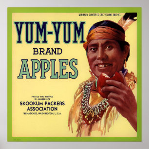 YUM YUM POSTER DA ETIQUETA DA CAIXA DO VINTAGE DAS
