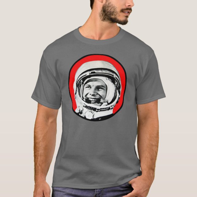 Yuri Gagarin - Herói soviético e Camisa Cosmonauta (Frente)