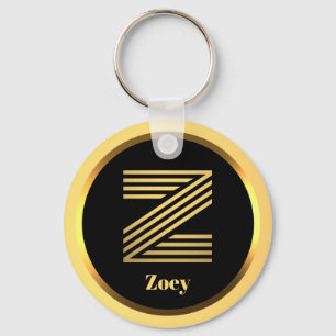 Z Monograma Dourado - Chaveiro personalizado