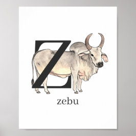 Z para Zebu Poster