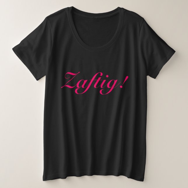 Zaftig! Camisa T (Frente do Design)