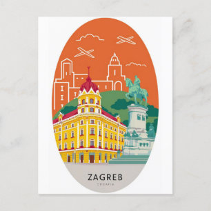 Zagreb, Croácia - Cartão Postal da Cidade: DiscPos
