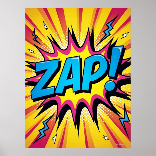 ZAP! Pop elétrica - Poster de explosão de cominhos (Frente)