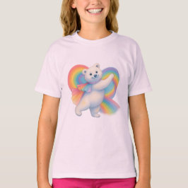 Zarah o Urso Polar Dançante • Camiseta Infantil (C