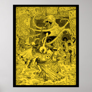 Zargon 16 x poster de sépia de 20"