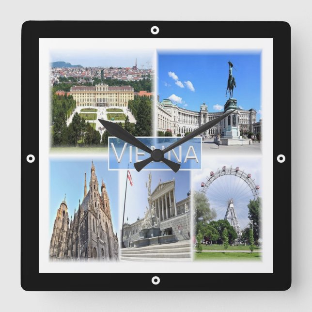 zAT005 VIENNA, Áustria, Europa, Relógio de Parede  (Frente)