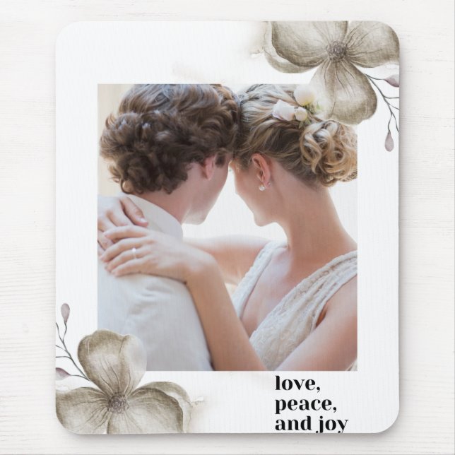 Zazzle ame peace & joy mouse pad (Frente)