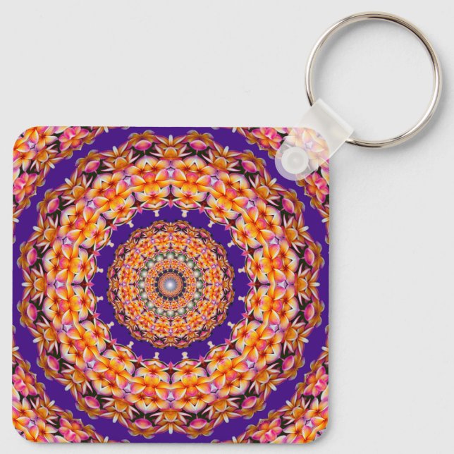 Zazzle Mandala Chaveiro (Verso)