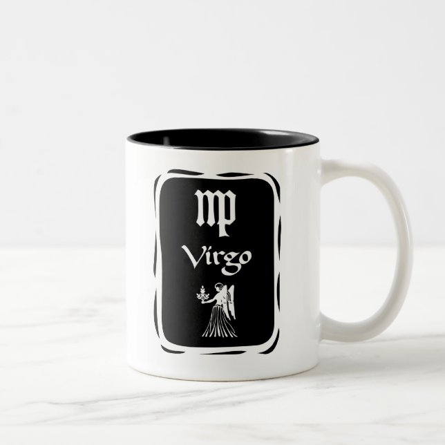 (ZD3m) Caneca do zodíaco do VIRGO (Direita)