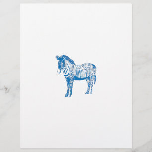 zebra azul