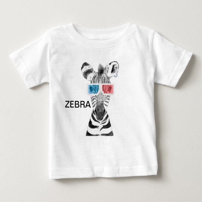 Zebra baby T-Shirt (Frente)