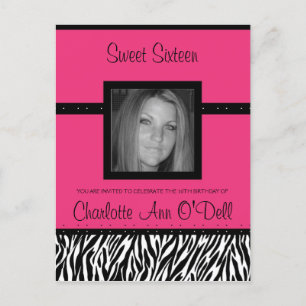 zebra; convite de aniversário