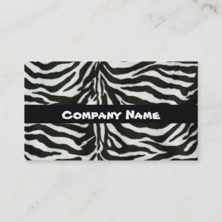 Zebra do cartão de visita