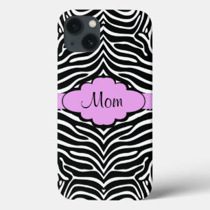 Zebra e Design cor-de-rosa