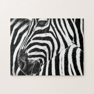 Zebra em preto e branco, Quebra-cabeça de Jigsaw