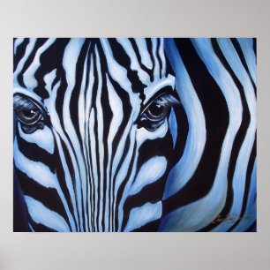 Zebra Face Willife Art Impressão