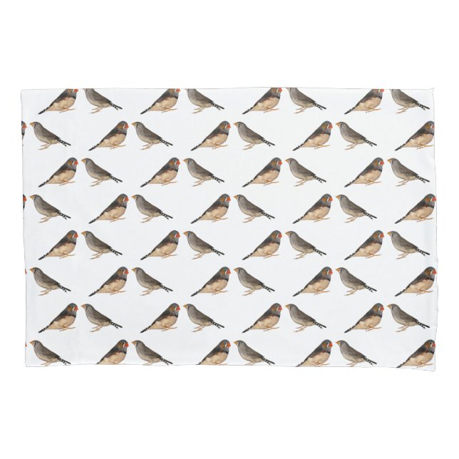 Zebra Finch Frenzy fronhas (escolha a cor) (Frente-Esquerda)