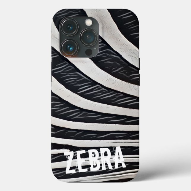 Zebra fur Design preto e branco para Amante de os  (Verso)
