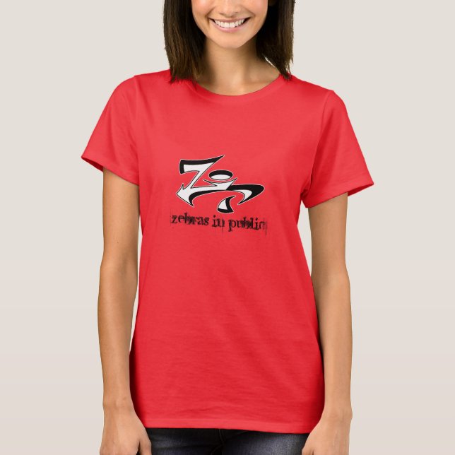 Zebra Gear Damas Ringer T-Shirt (Frente)