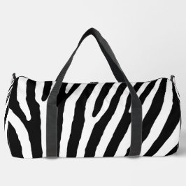 Zebra - Impressão Cortada Mastiga Grande Duffel
