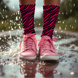 Zebra - Impressão Escuro Moderno e Elegante - Rosa