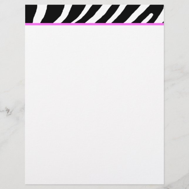 Zebra Letterhead (Frente)