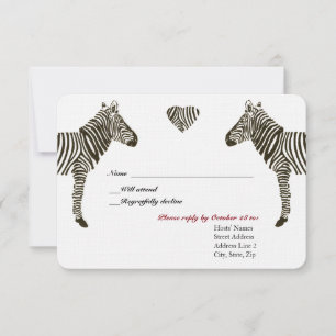 Zebra Love RSVP