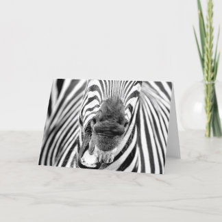 Zebra nº 1 - Cartão de saudação