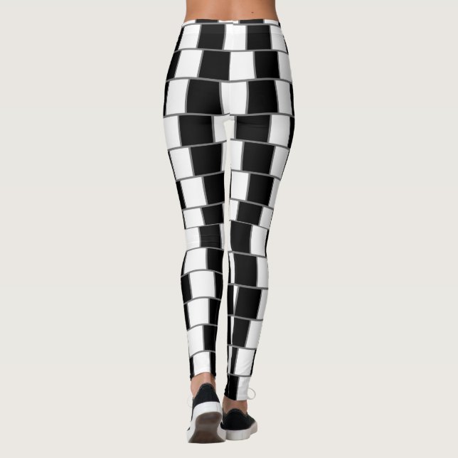 Zebra Skeleton Dazzle Leggings (Verso)