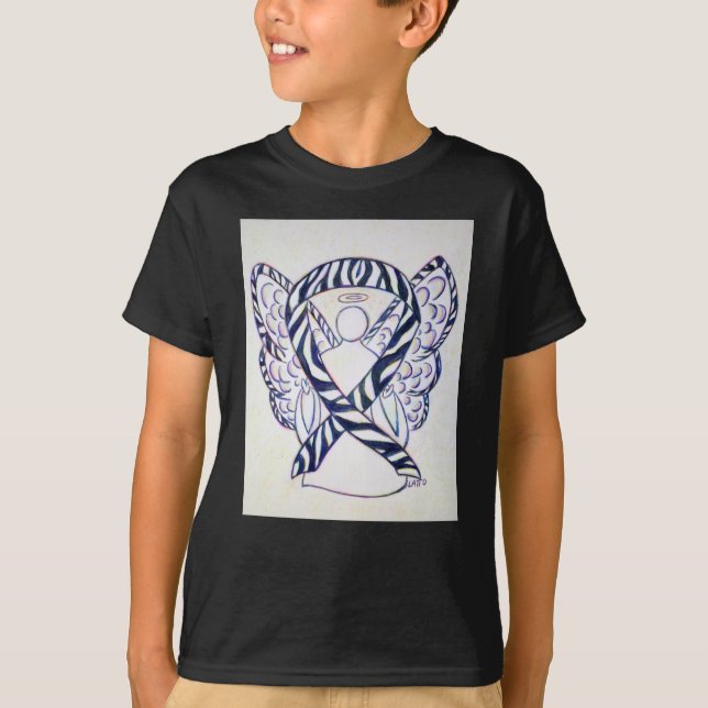 Zebra Strike Sensibilização Fita Anjo Camisa De Ar (Frente)