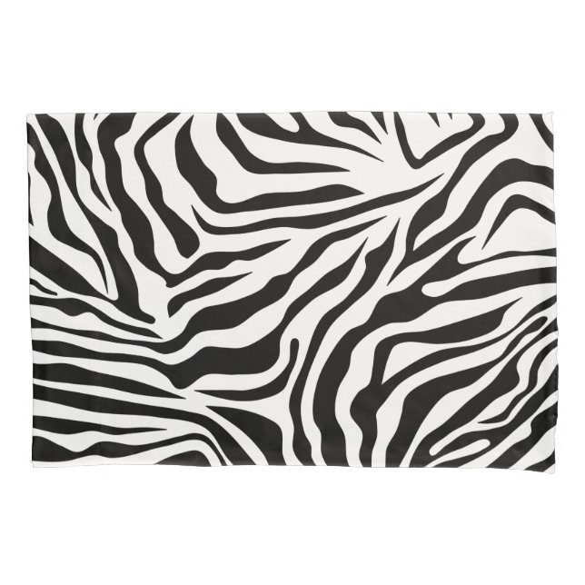 Zebra Stripes Impressão Animal Selvagem Preta E Br (Frente)