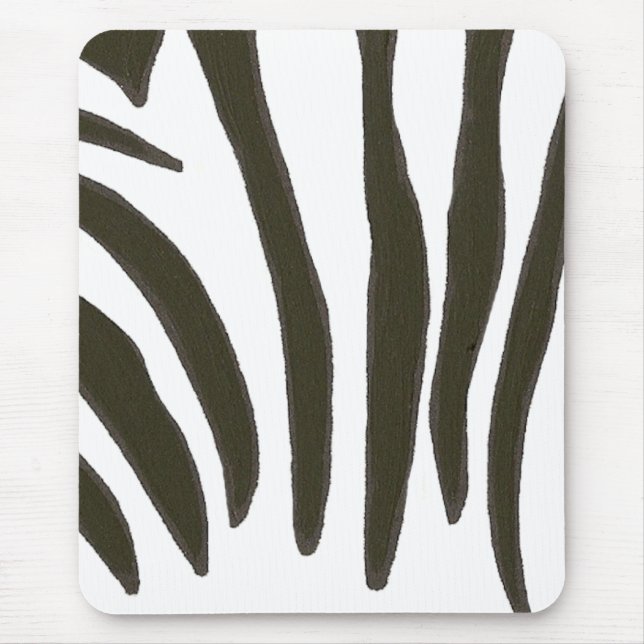 Zebra Stripes, mousepads de arte da vida selvagem (Frente)