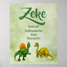 Zeke Name Poster