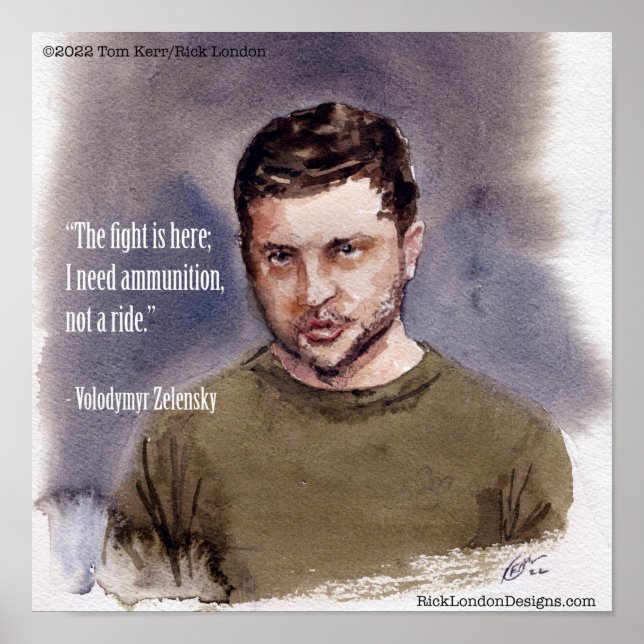 Zelensky, Volodymir Poster (Frente)
