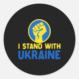 Zelenskyy Eu Apoio a Ucrânia Adesivo Uni
