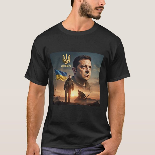 Zelenskyy Presidente Ucraniano T-Shirt (Frente)