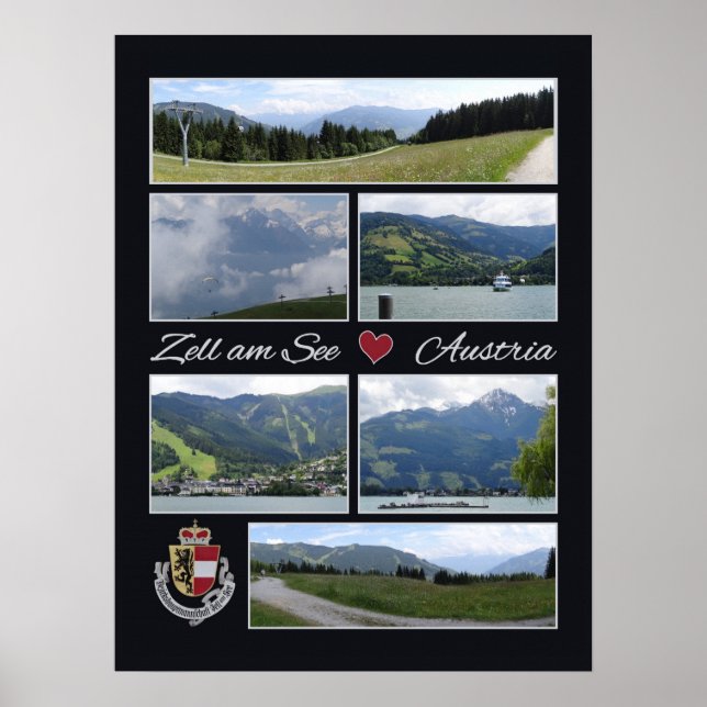 Zell am See, Áustria poster (Frente)