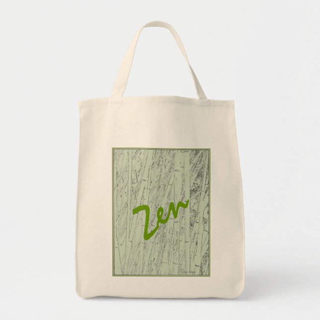 "Zen Bamboo" Bolsa orgânico (Frente)