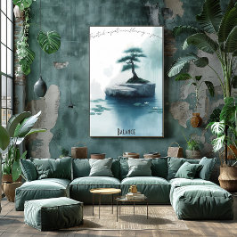 Zen Bonsai e Gentle Stream Poster
