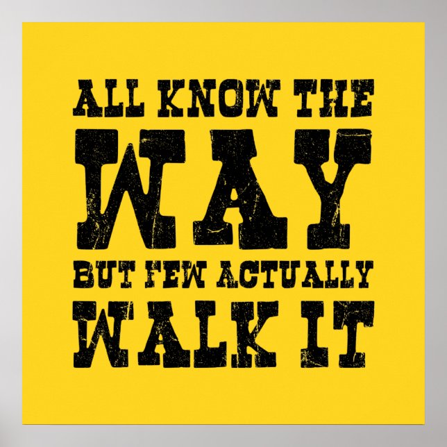 Zen Buddhism Spaghetti Western Style Poster (Frente)