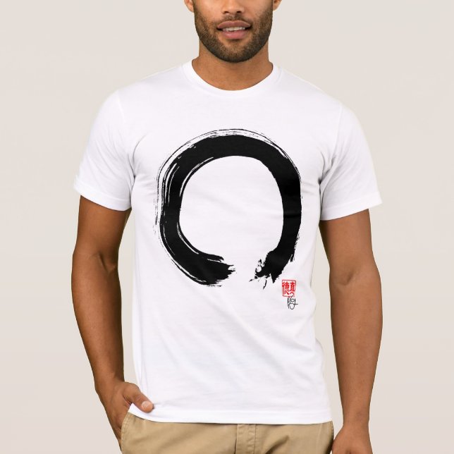 Zen Enso. T-shirt do círculo do zen (Frente)