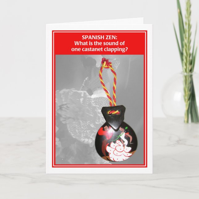Zen espanhol um cartão de aniversário engraçado do (Frente)